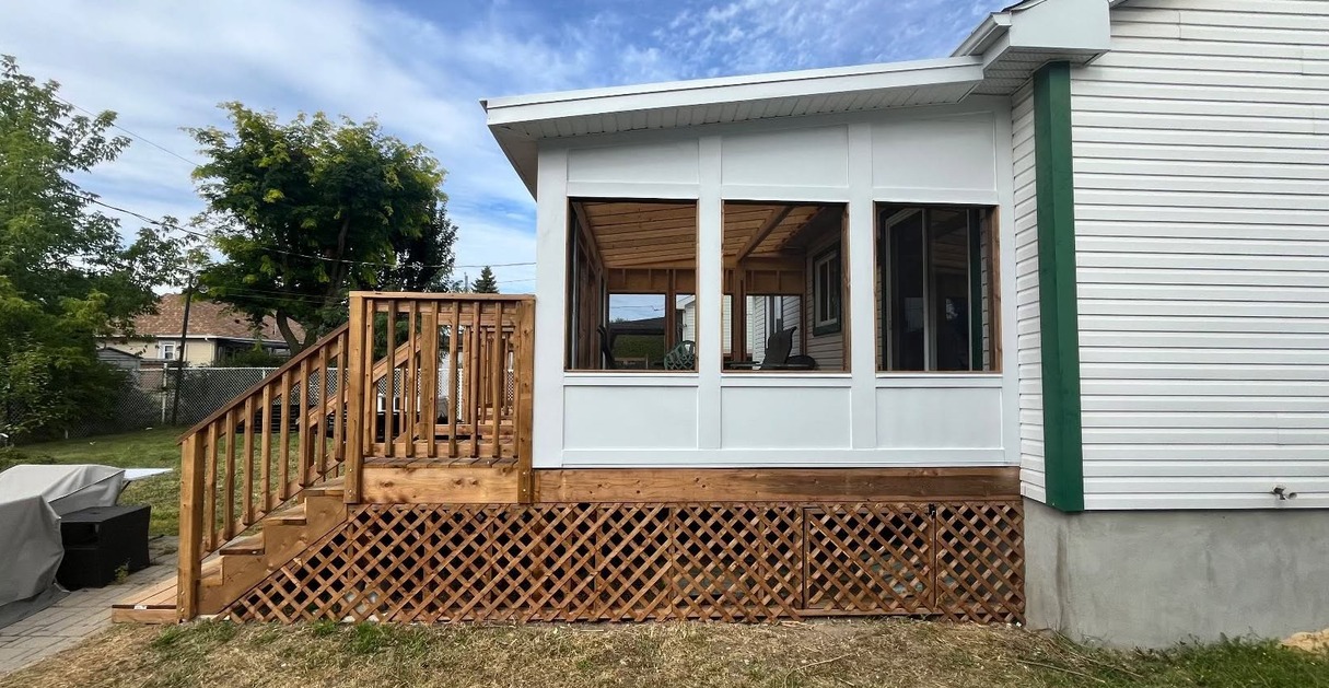 Projet extérieur terminé — détail finition